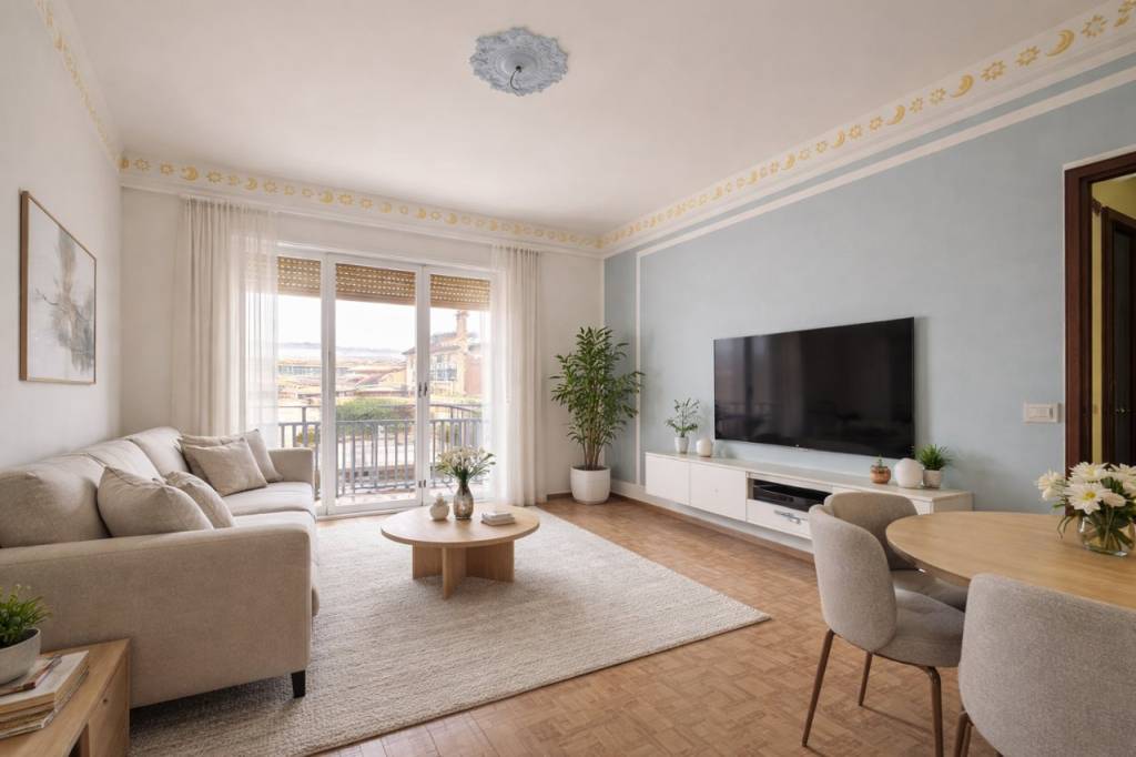 Ampio e panoramico appartamento al piano ultimo