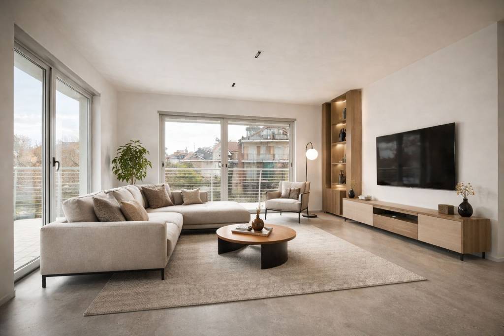 Favoloso appartamento in bifamiliare con terrazzi
